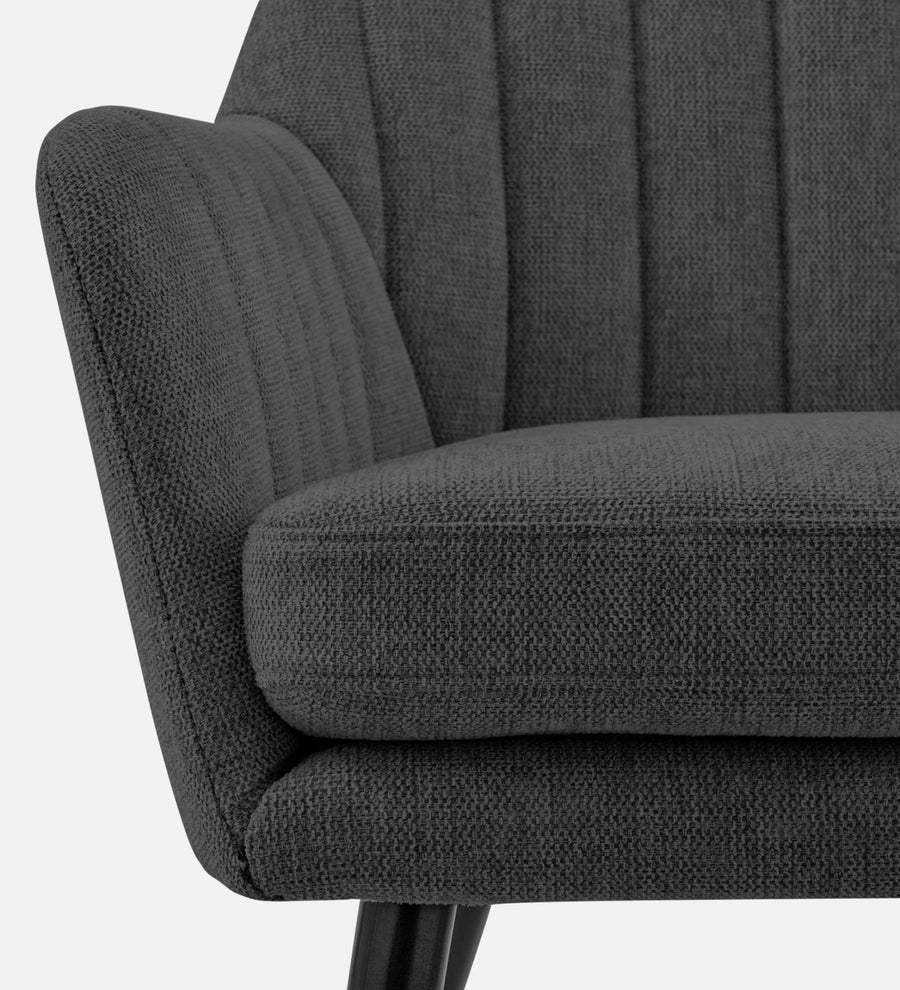 Bella Fabric Arm Chair In Charcoal Grey Colour - Febonic Living