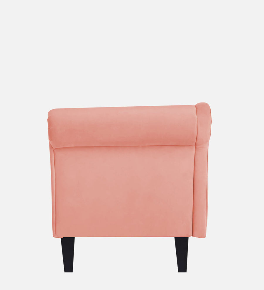 Rana Velvet Lhs Chaise Lounger In Blush Pink Colour - Febonic Living
