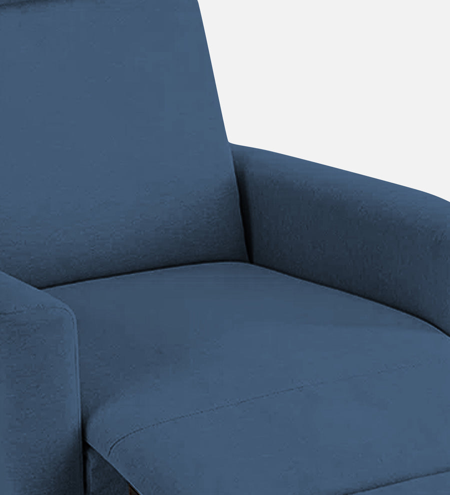 Zura Fabric 1 Seater Rotating Motorized Recliner In Light Blue Colour - Febonic Living