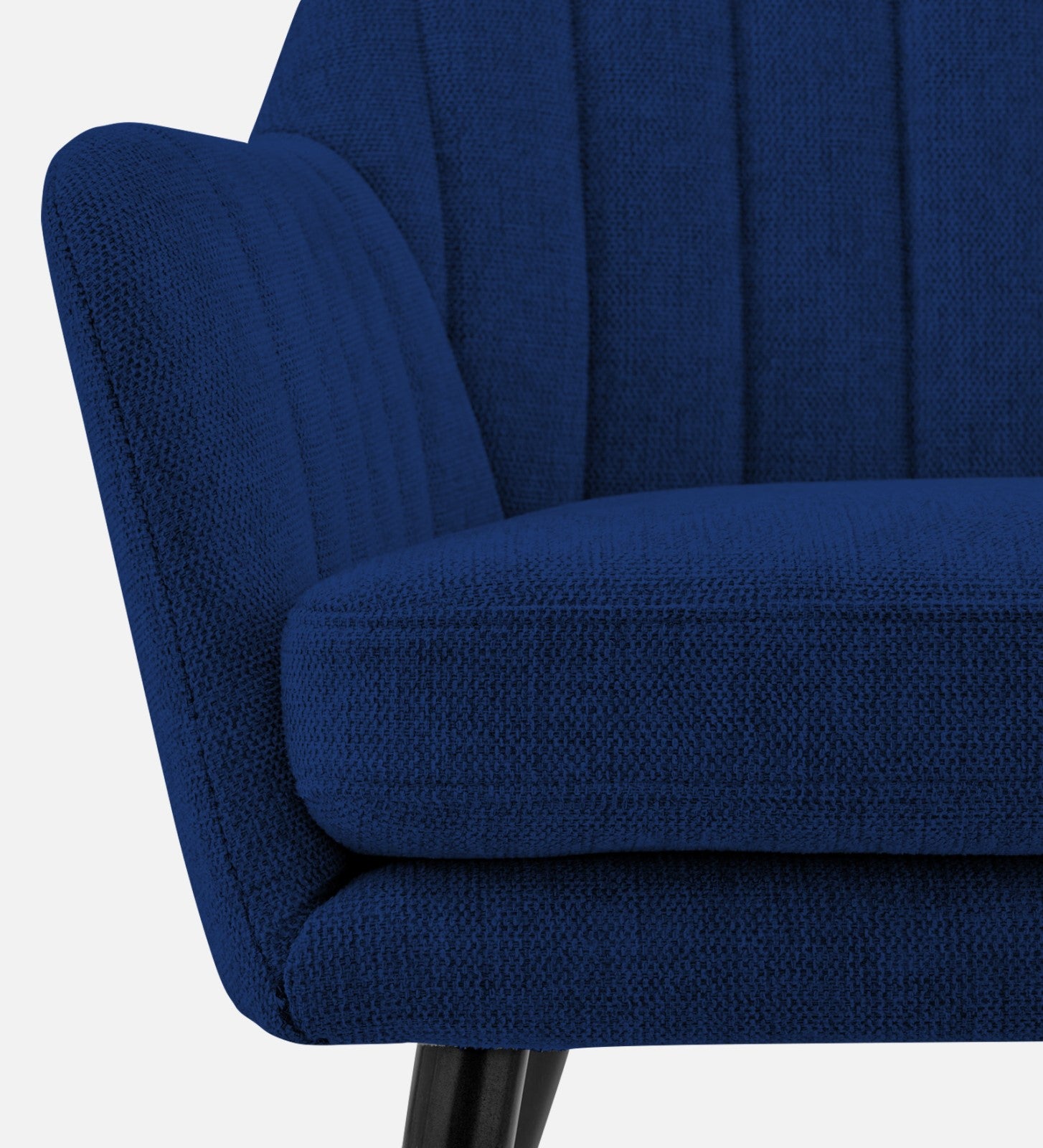 Bella Fabric Arm Chair In Royal Blue Colour