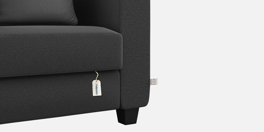 Cosmic Fabric 2 Seater Sofa In Charcoal Grey Colour - Febonic Living