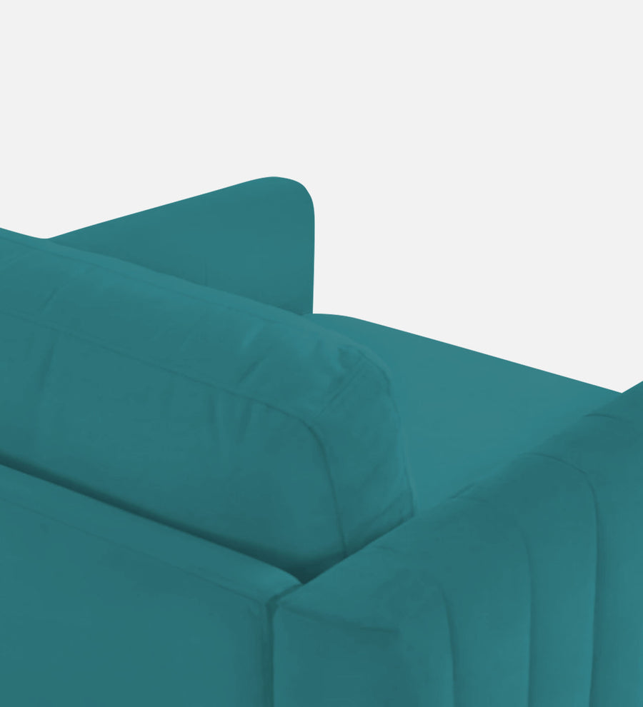 Haru Velvet 1 Seater Sofa In Arabian Green Colour - Febonic Living