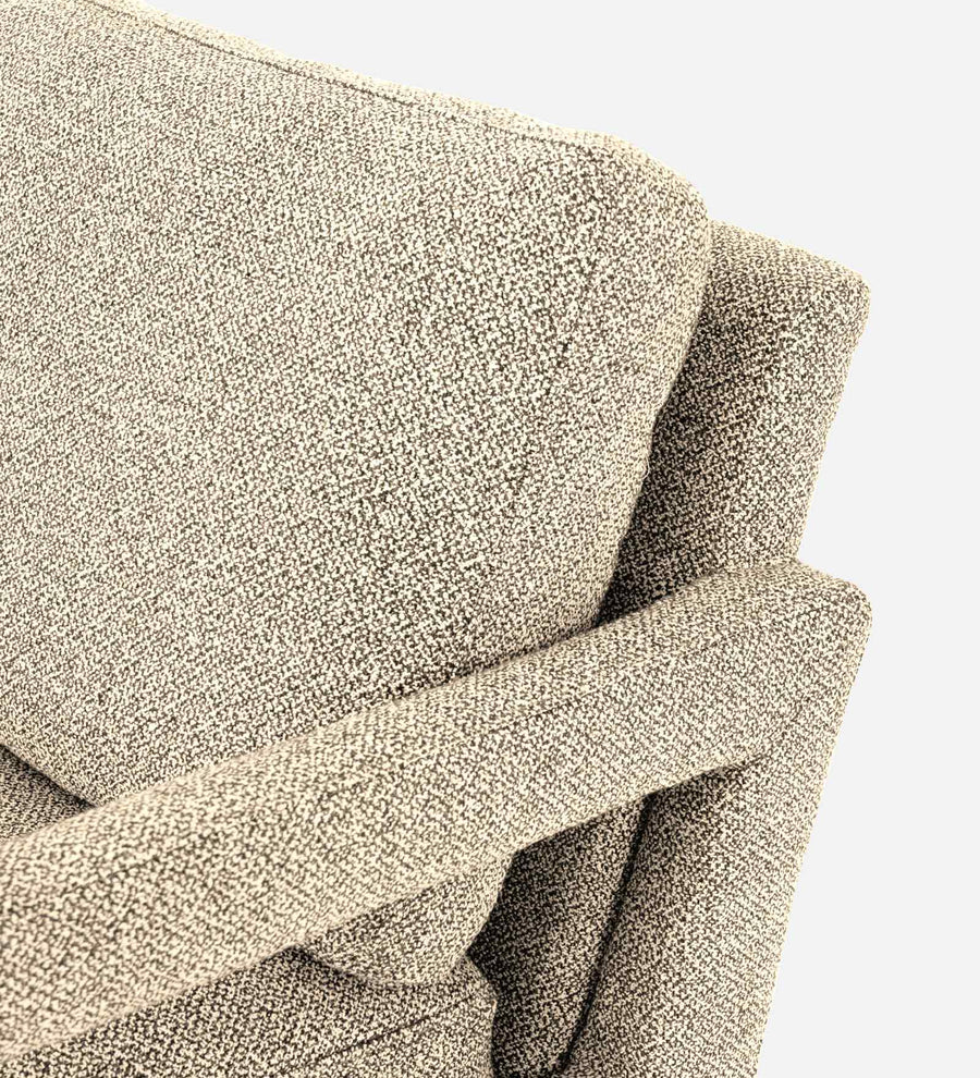 Olsen Fabric Arm Chair In Ivory Cream Colour - Febonic Living