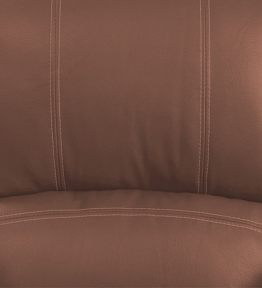 Santo Leatherette 1 Seater Motorized Recliner In Peach Beige Leather Finish - Febonic Living