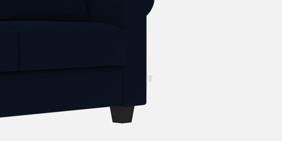 Numonk Velvet 3 Seater Sofa In Dark Blue Colour - Febonic Living