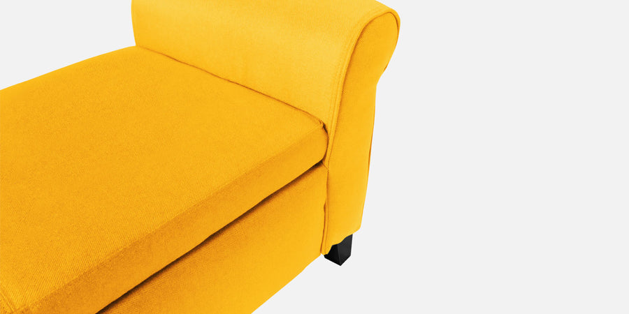 Molo Fabric 2 Seater Recamier In Bold Yellow Colour With Storage - Febonic Living
