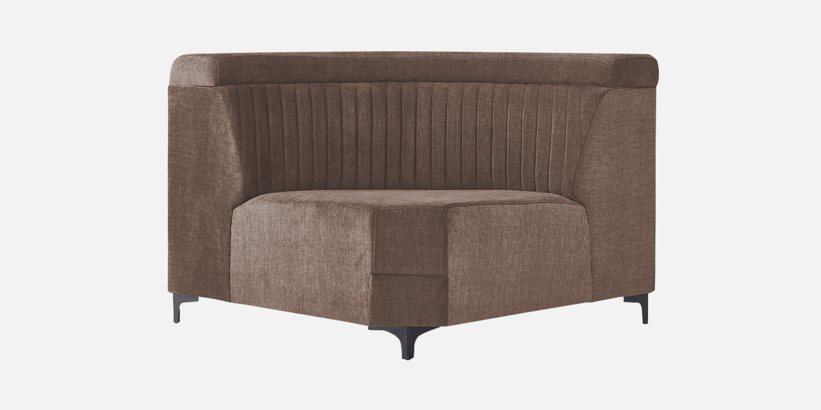 Draco Fabric Corner Sofa in Ginger Brown Colour