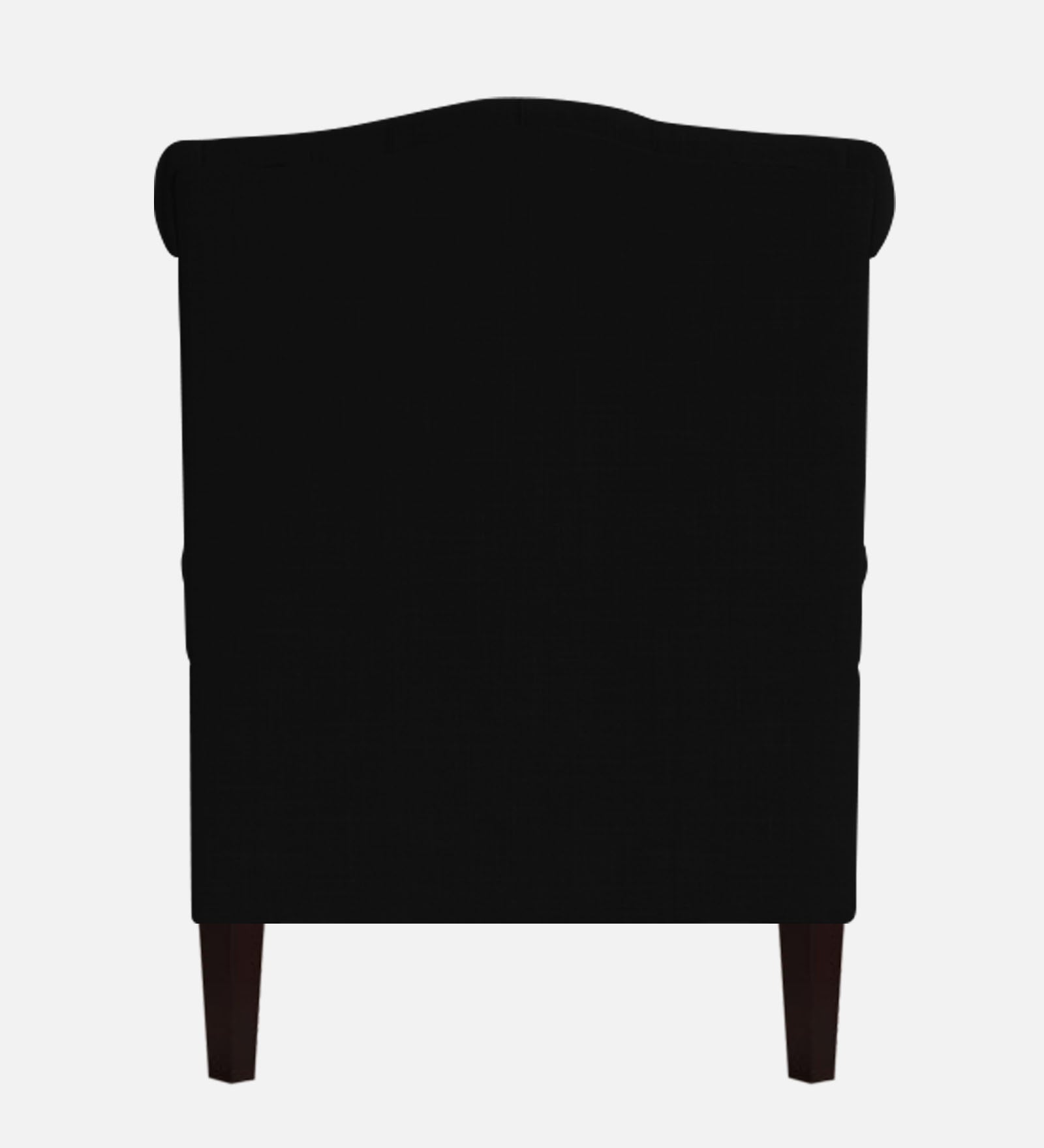 Neyub Fabric Wing Chair in Zed Black Colour