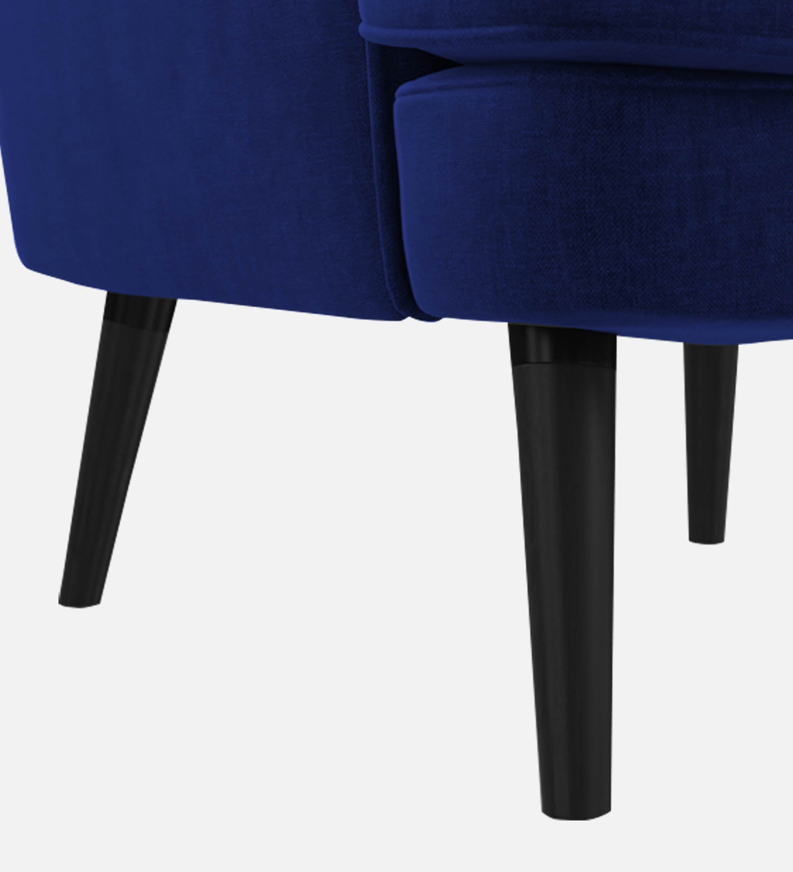 Niya Velvet Wing Chair in Imperial Blue Colour