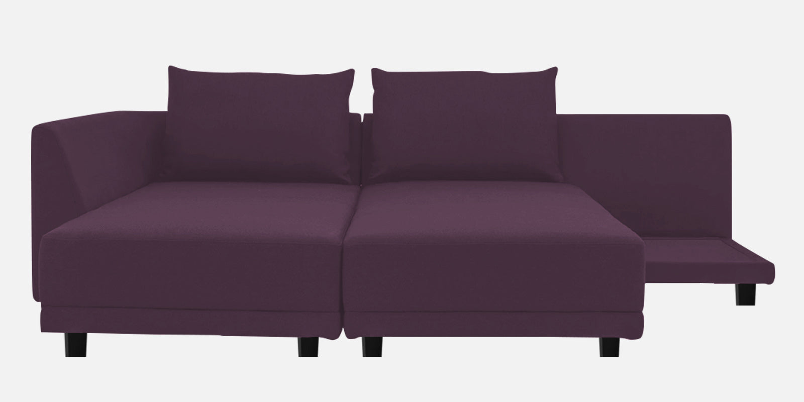 Ira Fabric RHS 6 Seater Sofa Cum Bed In Greek Purple Colour