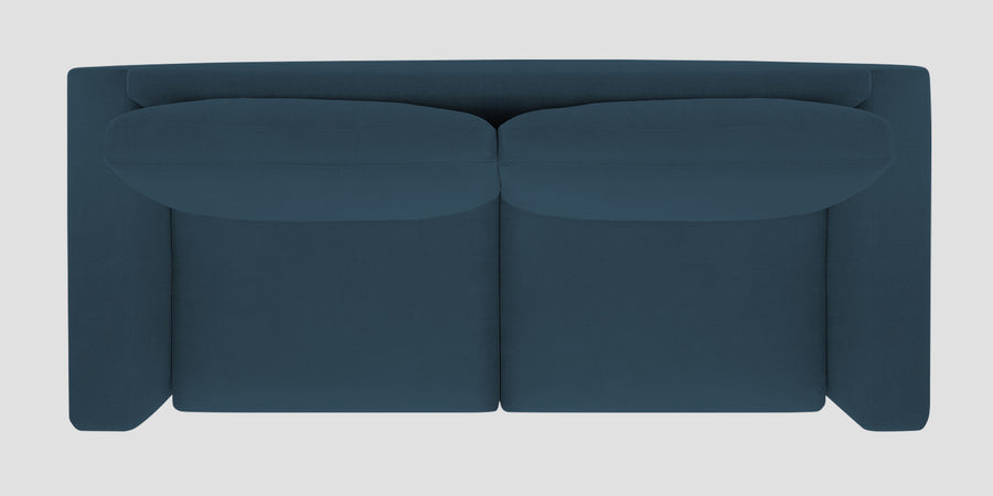 Esha Fabric 2 Seater Sofa In Cool Blue Colour - Febonic Living