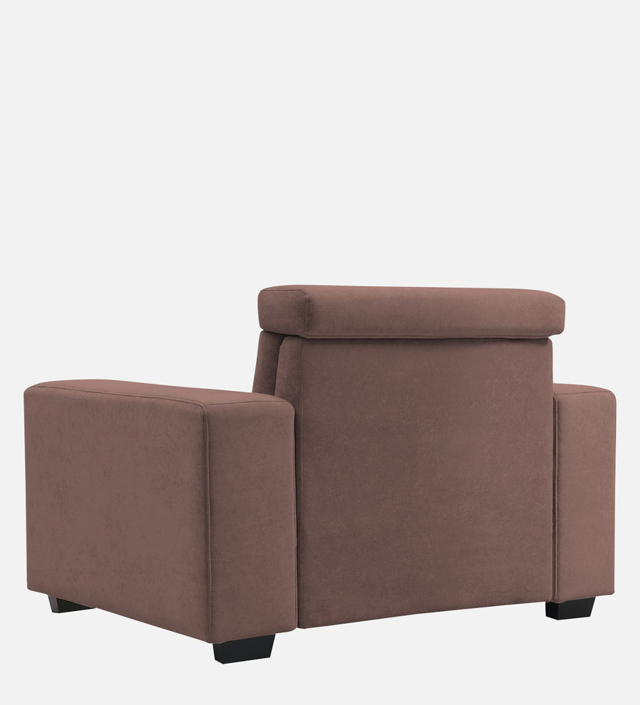 Hiro Fabric 1 Seater Sofa In Berry Wine Colour - Febonic Living
