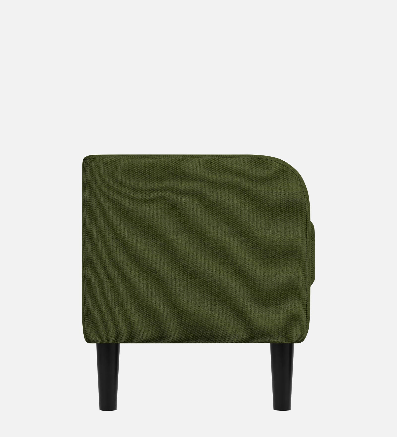 Maya Fabric Bench In Olive Green Colour