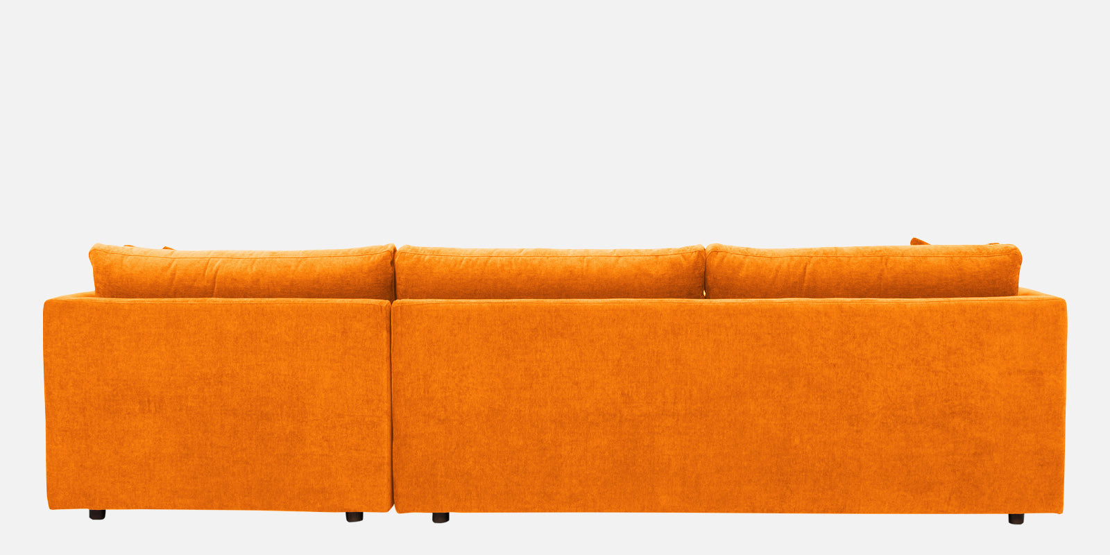 Northern Fabric LHS Sectional Sofa (3+Lounger) in Vivid orange Colour