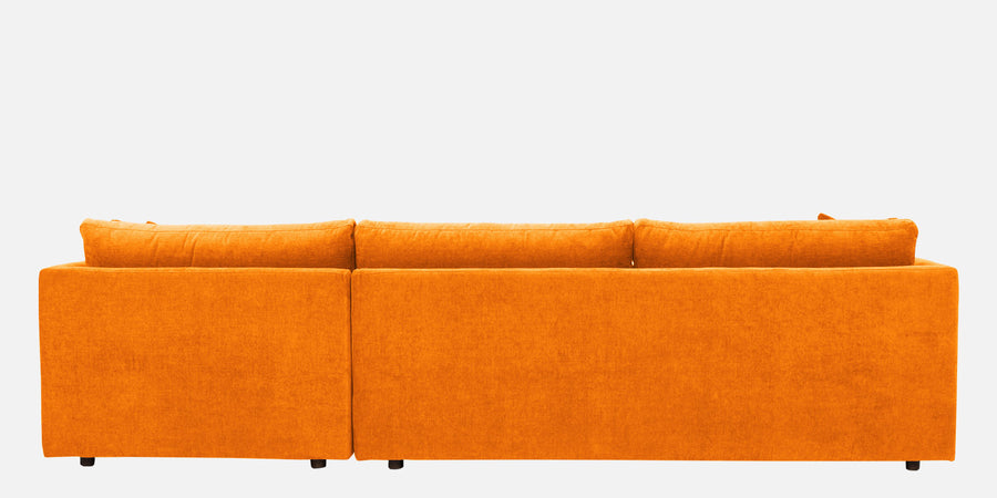Northern Fabric Lhs Sectional Sofa 3 Lounger In Vivid Orange Colour - Febonic Living