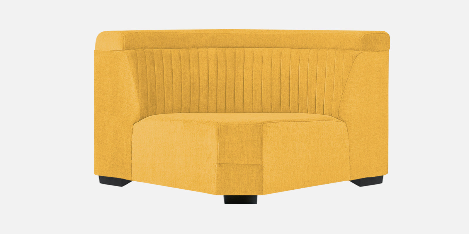 Draco Fabric 6 Seater Corner Sofa In Bold Yellow Colour - Febonic Living