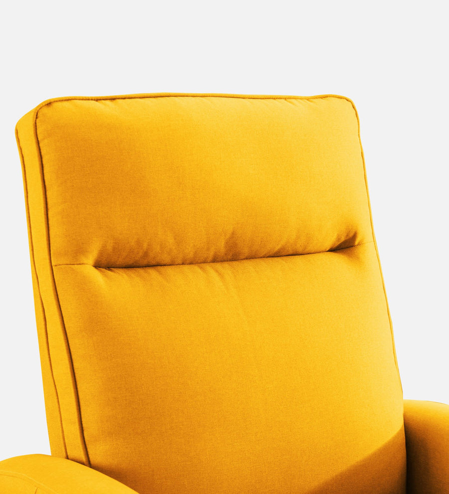 Logan Fabric 1 Seater Motorized Recliner In Bold Yellow Colour - Febonic Living