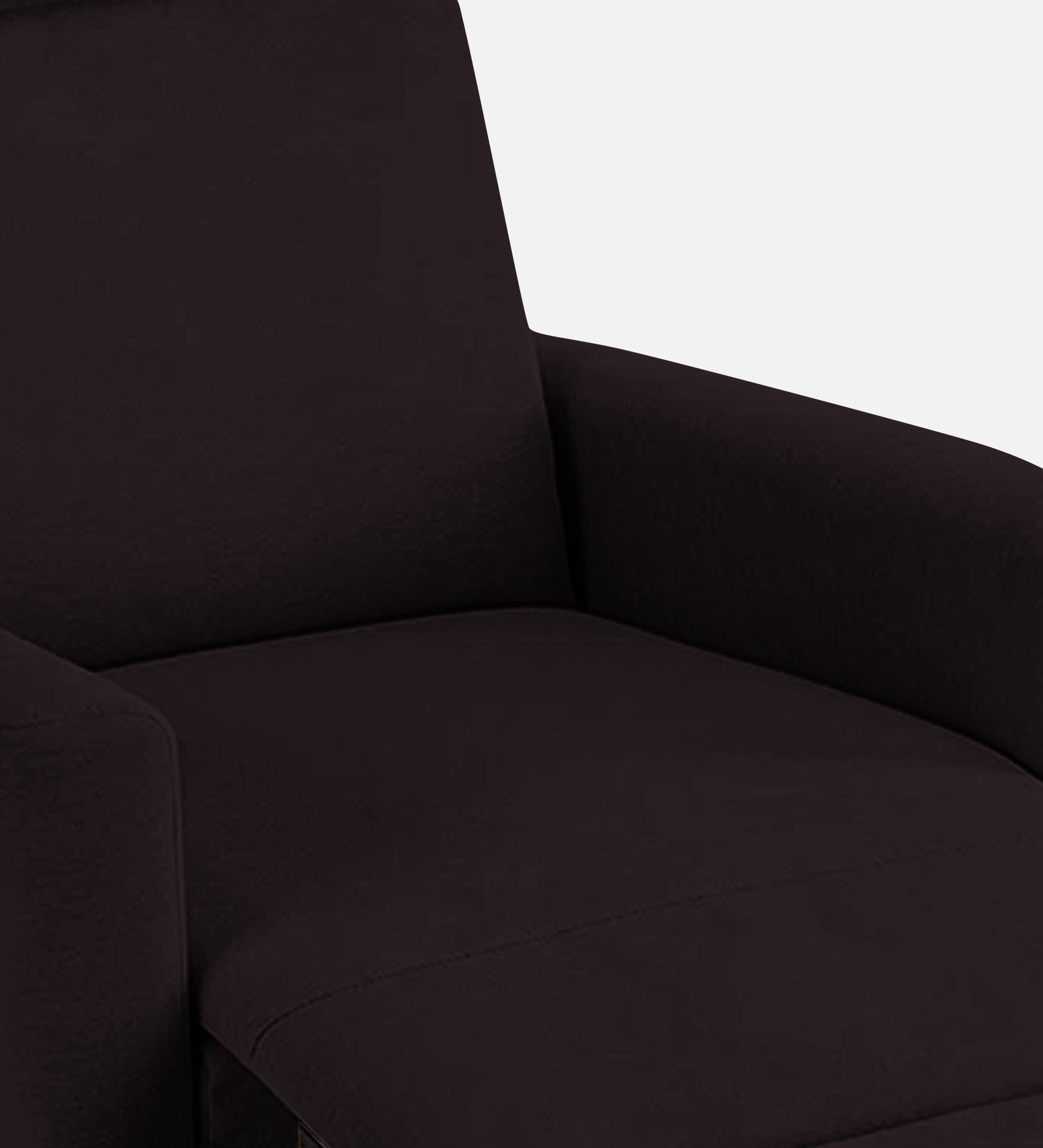 Zura Fabric Manual 1 Seater Recliner In Cara Brown Colour