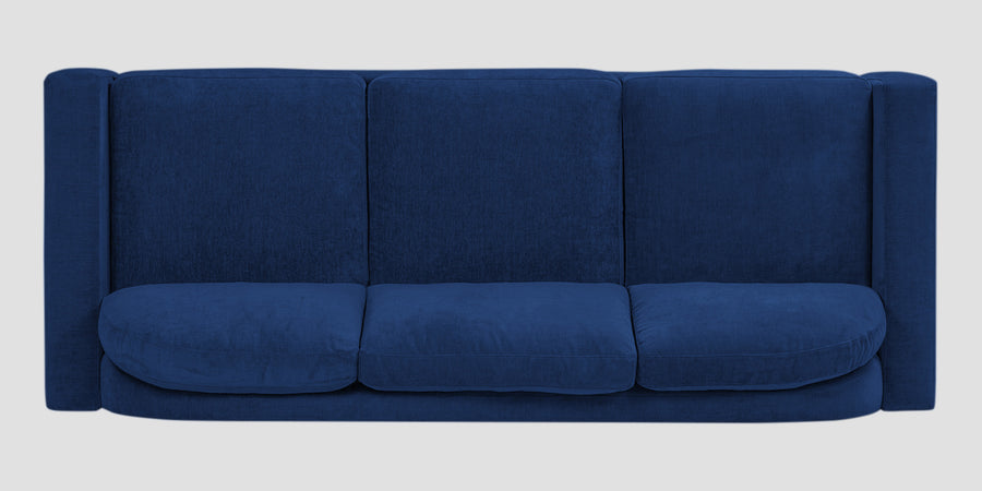Dara Fabric 3 Seater Sofa In Royal Blue Colour - Febonic Living