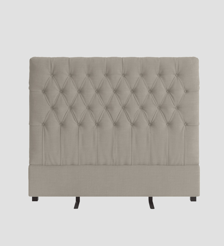 Isko Fabric Upholstered King Size Bed In Ash Grey Colour With Box Storage - Febonic Living
