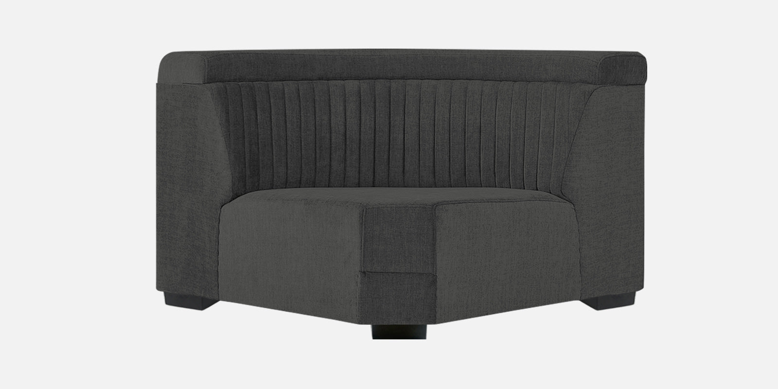 Draco Fabric 6 Seater Corner Sofa In Charcoal Grey Colour - Febonic Living