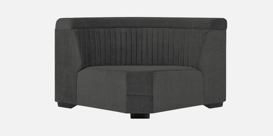 Draco Fabric 6 Seater Corner Sofa In Charcoal Grey Colour - Febonic Living