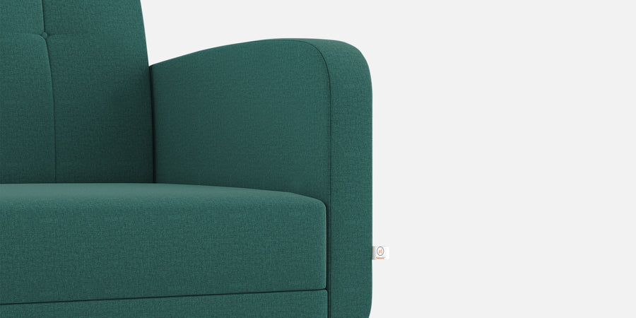 Wiki Velvet 2 Seater Sofa In Pine Green Colour - Febonic Living