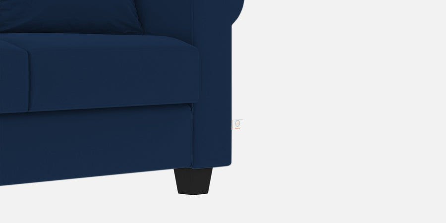 Numonk Velvet 3 Seater Sofa In Imperial Blue Colour - Febonic Living