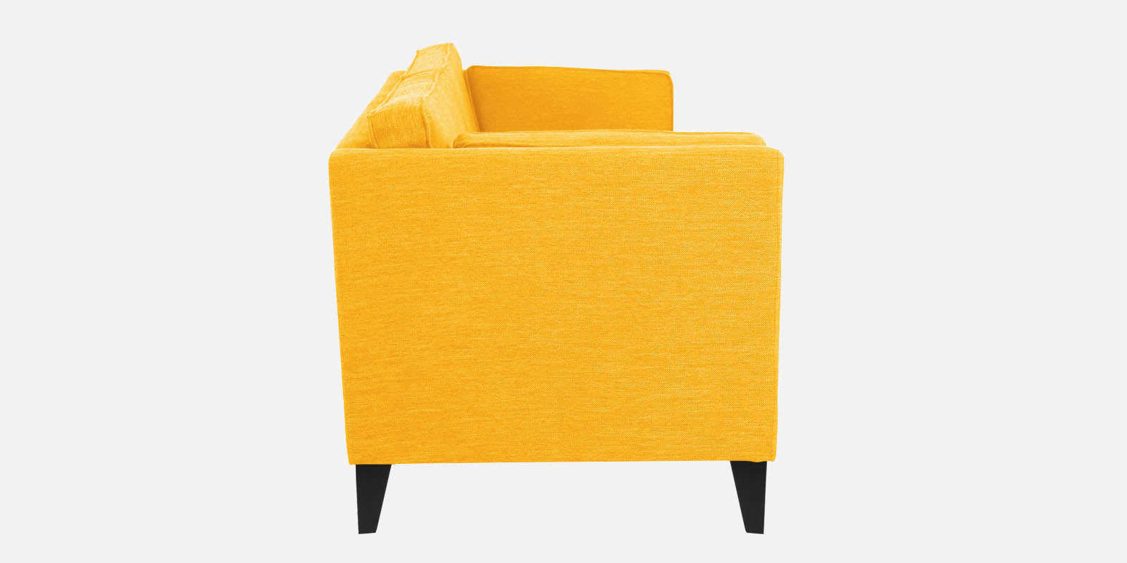 Nigar Fabric 3 Seater Sofa in Bold Yellow Colour