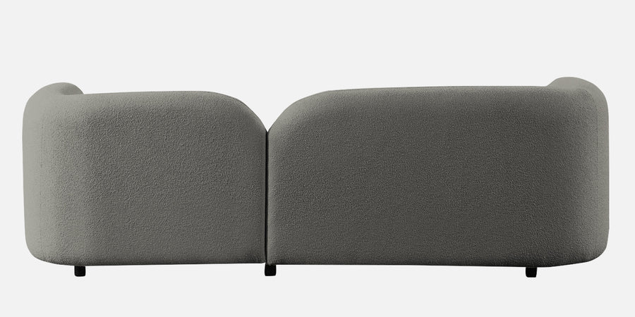 Corny Boucle Fabric 3 Seater Sofa In Moon Grey Colour - Febonic Living
