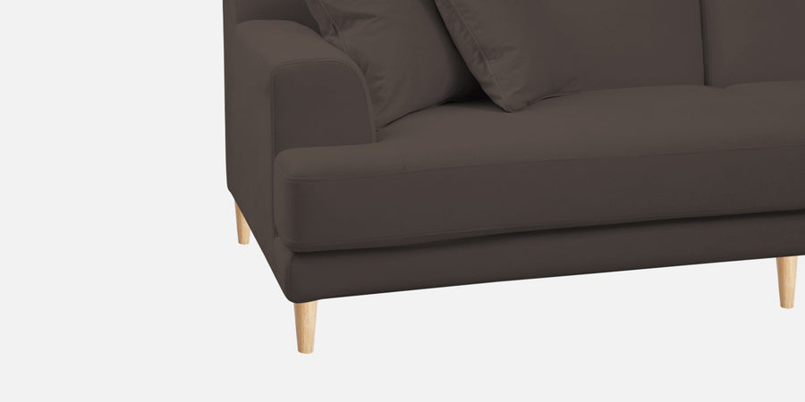Woody Fabric Lhs Sectional Sofa 3 Lounger In Lito Brown Colour - Febonic Living