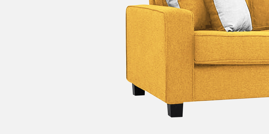 Ladybug Fabric 3 Seater Sofa In Bold Yellow Colour - Febonic Living
