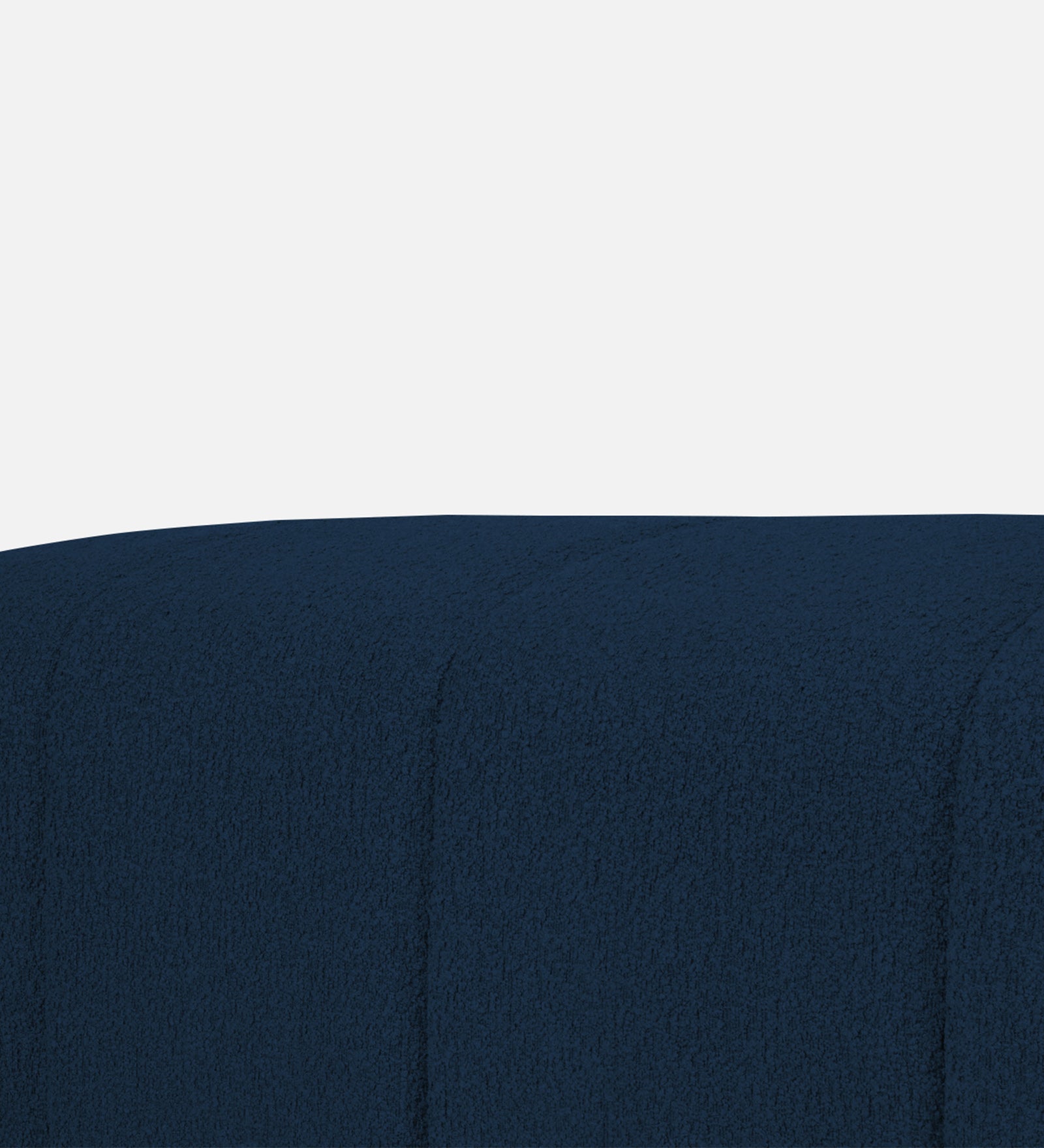 Denim Blue Plain Poly Cotton Boucle Fabric