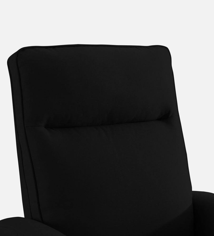 Logan Fabric 1 Seater Motorized Recliner In Zed Black Colour - Febonic Living