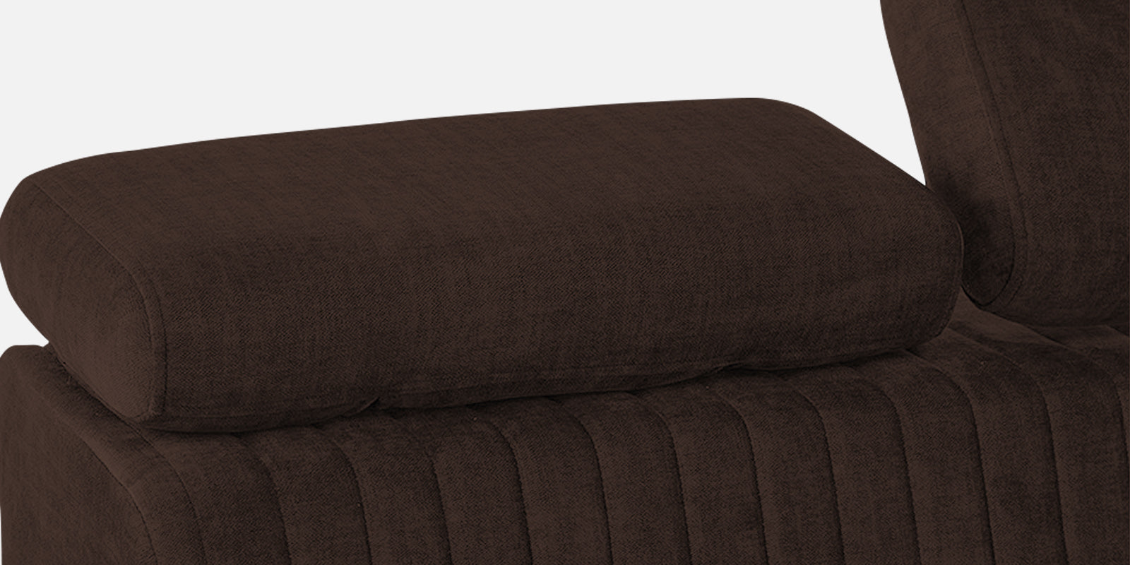 Draco Fabric 2 Seater Sofa In Coffee Brown Colour