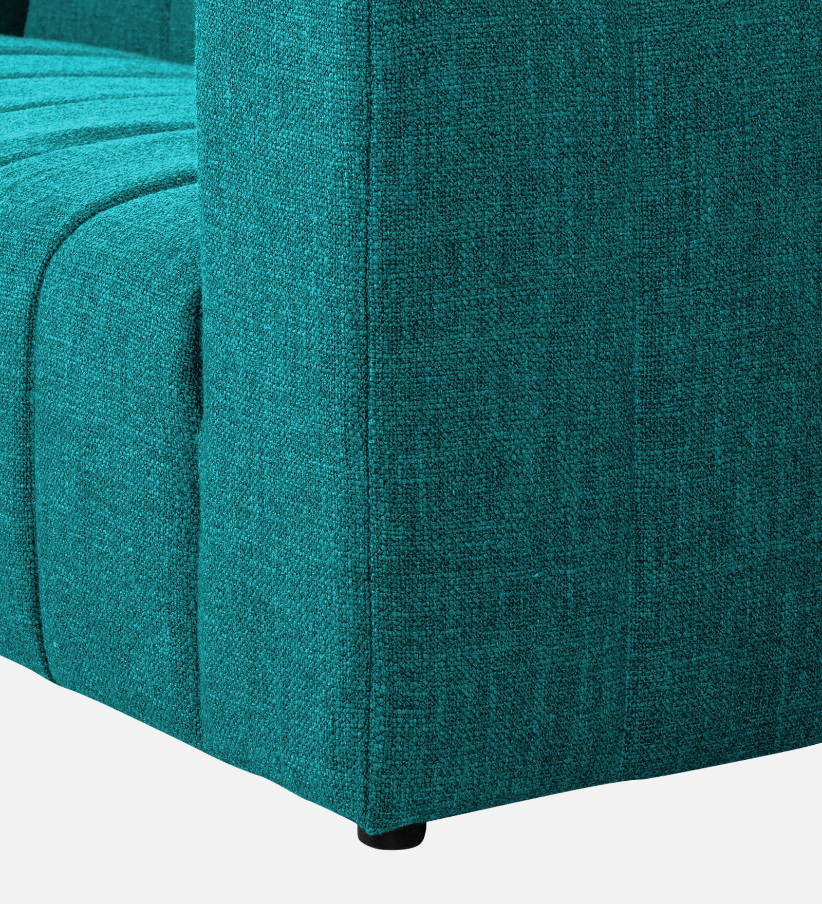 Lara Fabric 1 Seater Sofa in Sea Green Colour