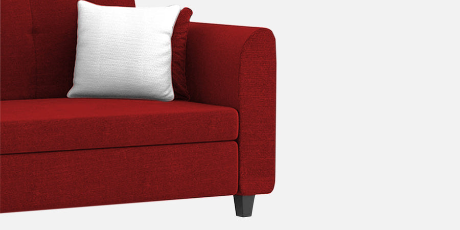 Denmark Fabric 3 Seater Sofa In Blood Maroon Colour - Febonic Living