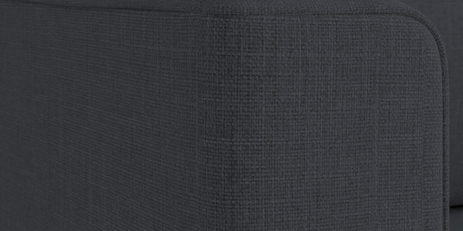 Kenia Fabric 3 Seater Foldable Sofa Cum Bed In Charcoal Grey Colour - Febonic Living