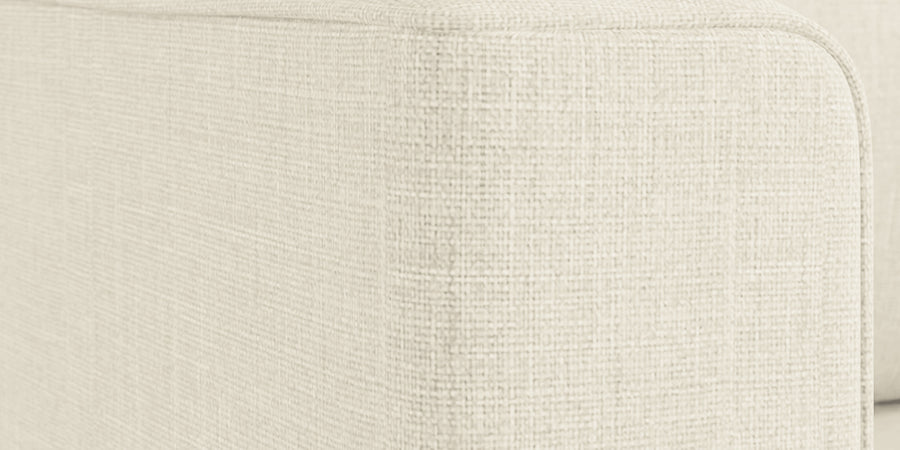 Kenia Fabric 3 Seater Foldable Sofa Cum Bed In Ivory Cream Colour - Febonic Living