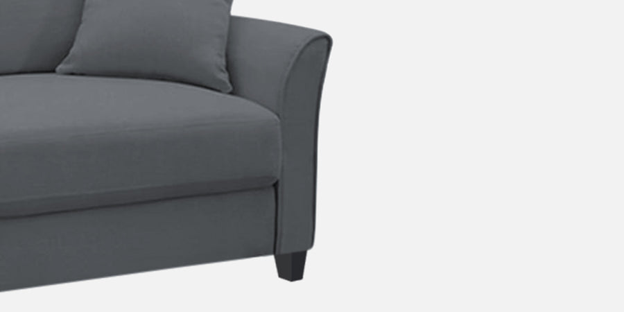 Daroo Velvet 3 Seater Sofa In Pubble Grey Colour - Febonic Living