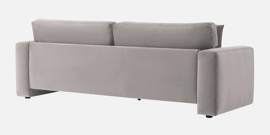 Kosta Velvet 3 Seater Sofa In Pearl Grey Colour - Febonic Living