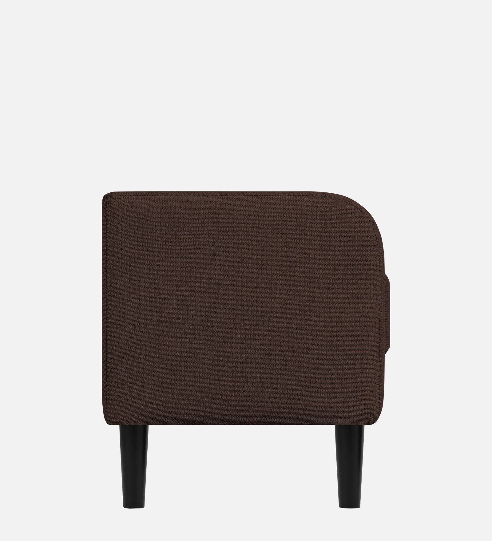 Maya Fabric Bench In Coffee Brown Colour