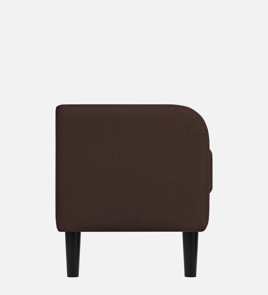 Maya Fabric Bench In Coffee Brown Colour - Febonic Living