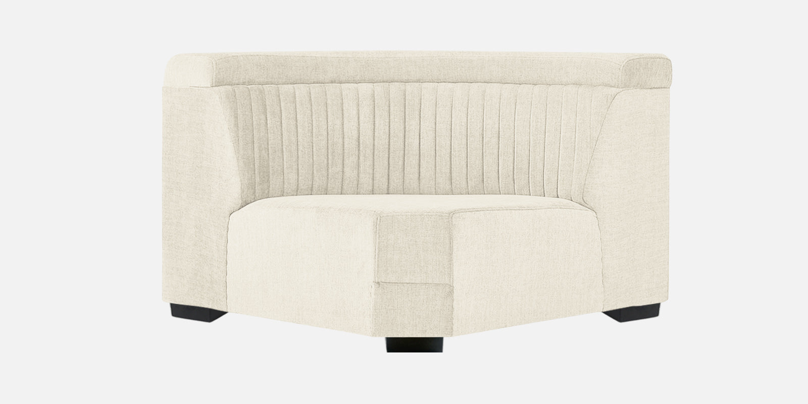 Draco Fabric 6 Seater Corner Sofa In Ivory Cream Colour - Febonic Living