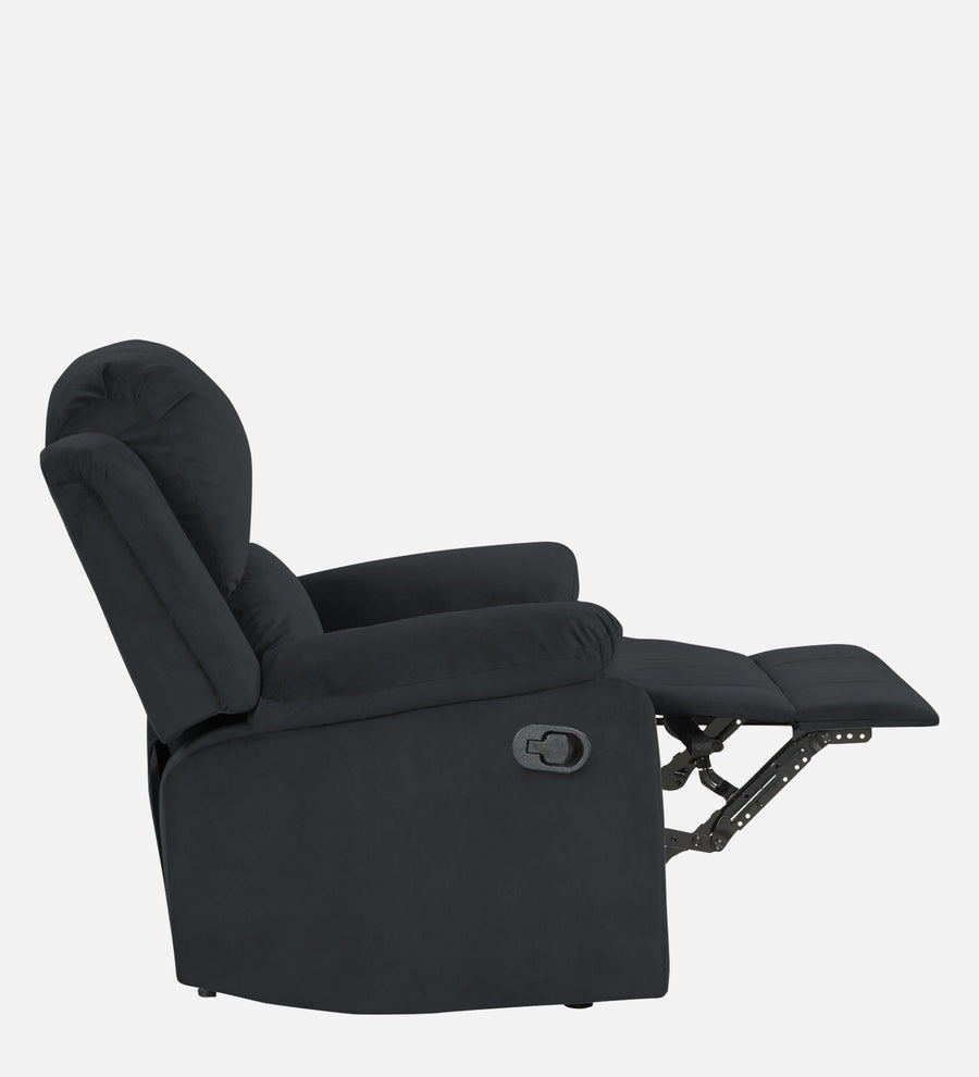 Henry Fabric 1 Seater Motorized Recliner In Charcoal Grey Colour - Febonic Living