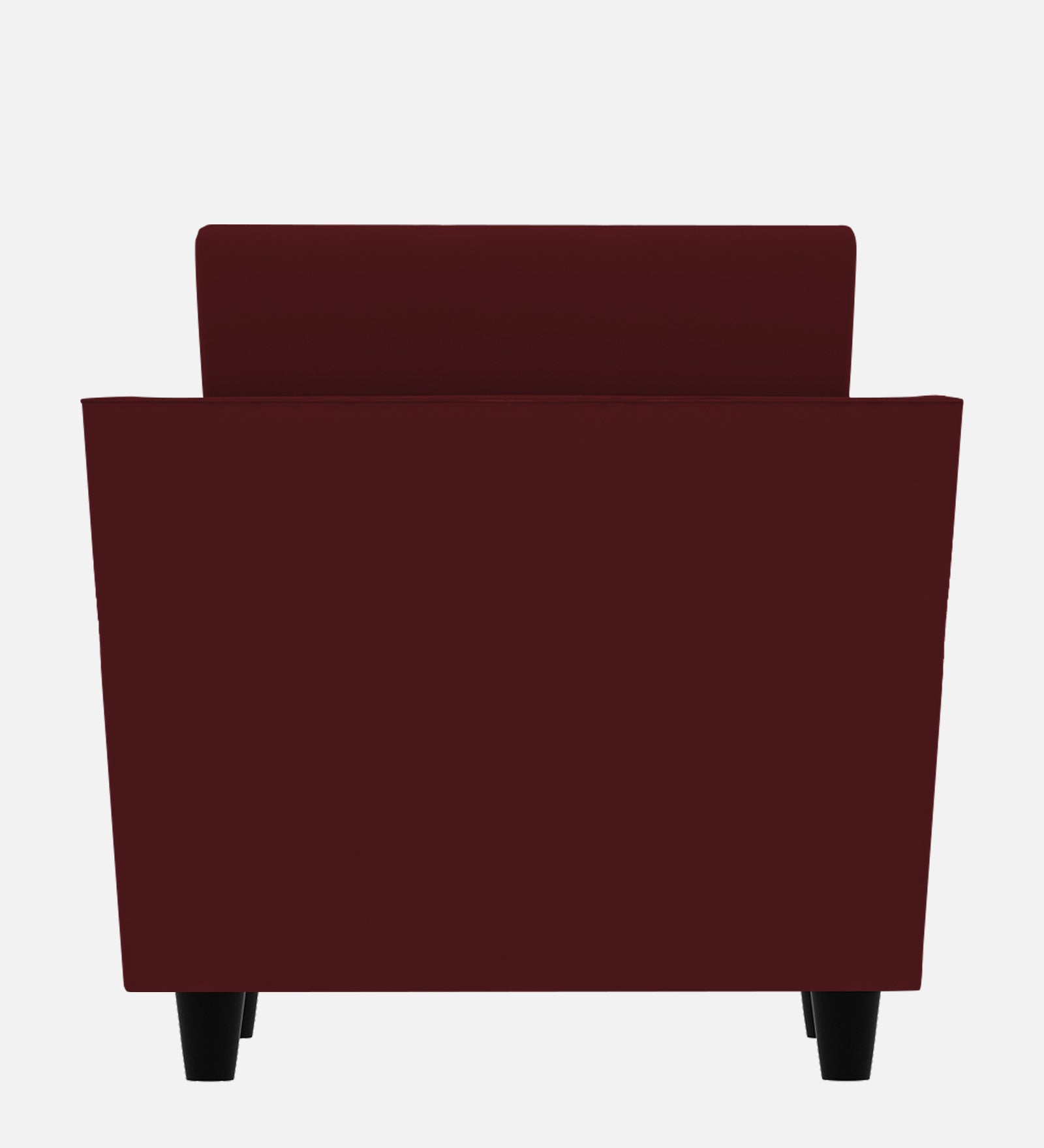 Bristo Velvet 1 Seater Sofa in Dark Maroon Colour With Storage