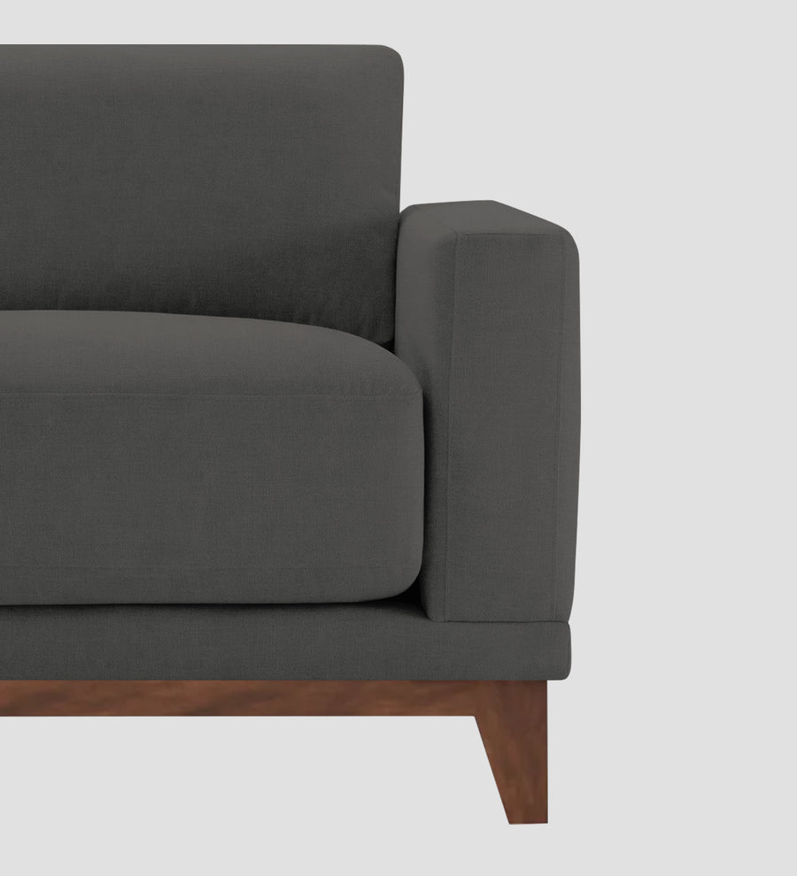 Esha Fabric 1 Seater Sofa In Stone Grey Colour - Febonic Living