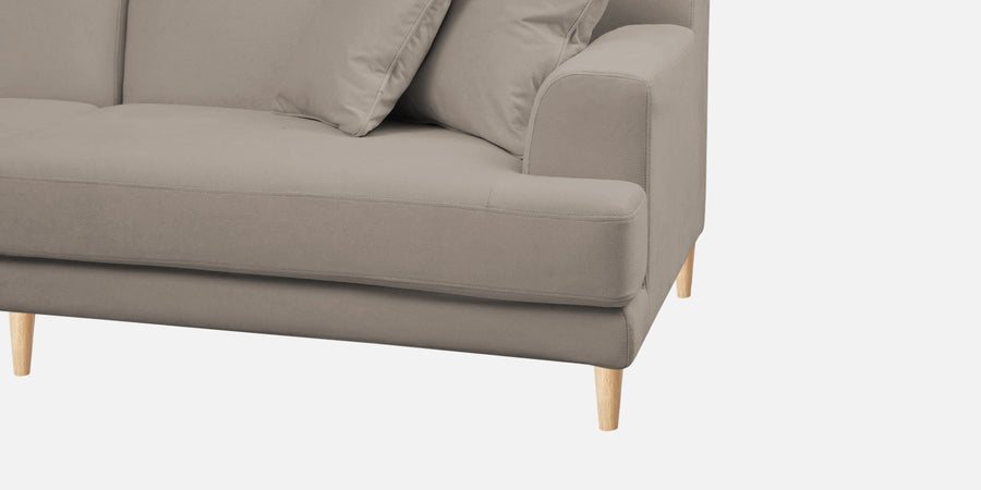 Woody Fabric Rhs Sectional Sofa 3 Lounger In Oat Beige Colour - Febonic Living