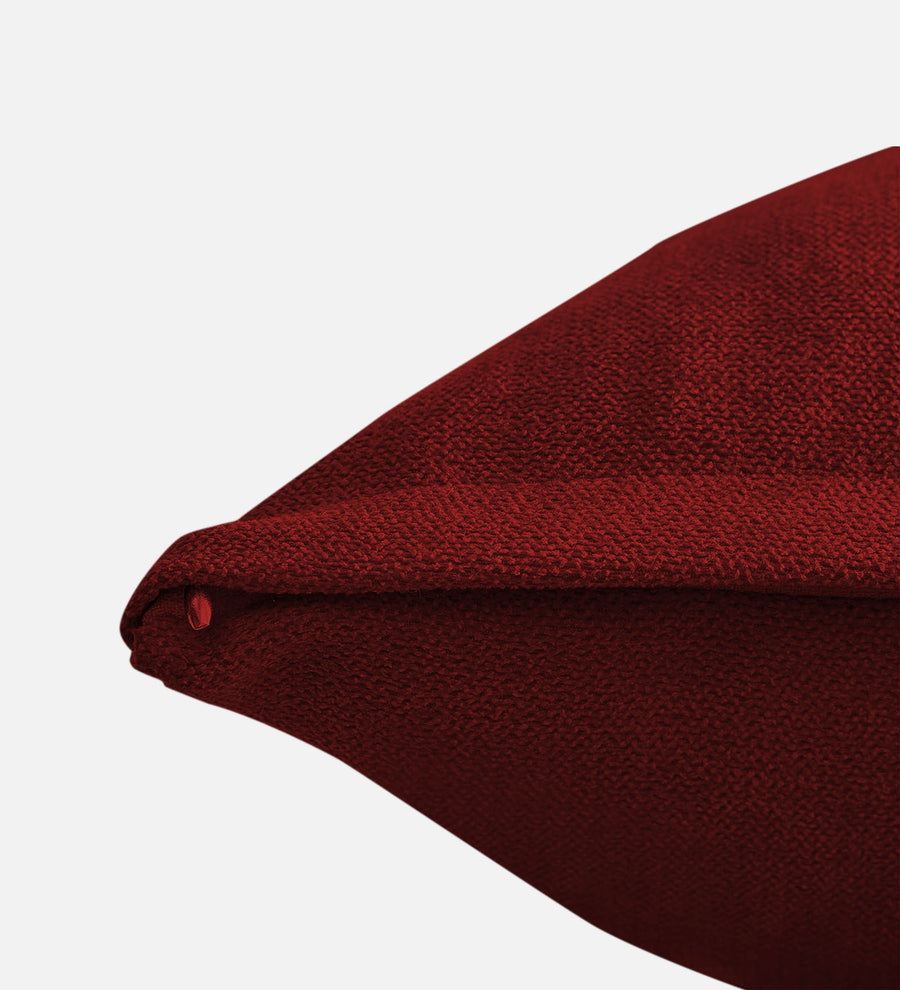 Kaya Fabric 20X20In Sofa Pillows In Blood Maroon Colour Pack Of 2 - Febonic Living