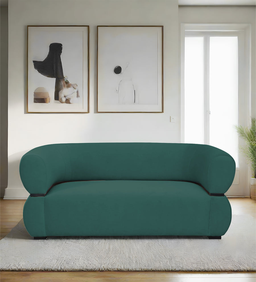 Kula  2 Seater Velvet Sofa - Pine Green by Febonic Living